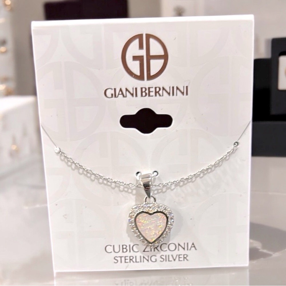 NWT Giani Bernini Silver Heart Pendant Necklace
